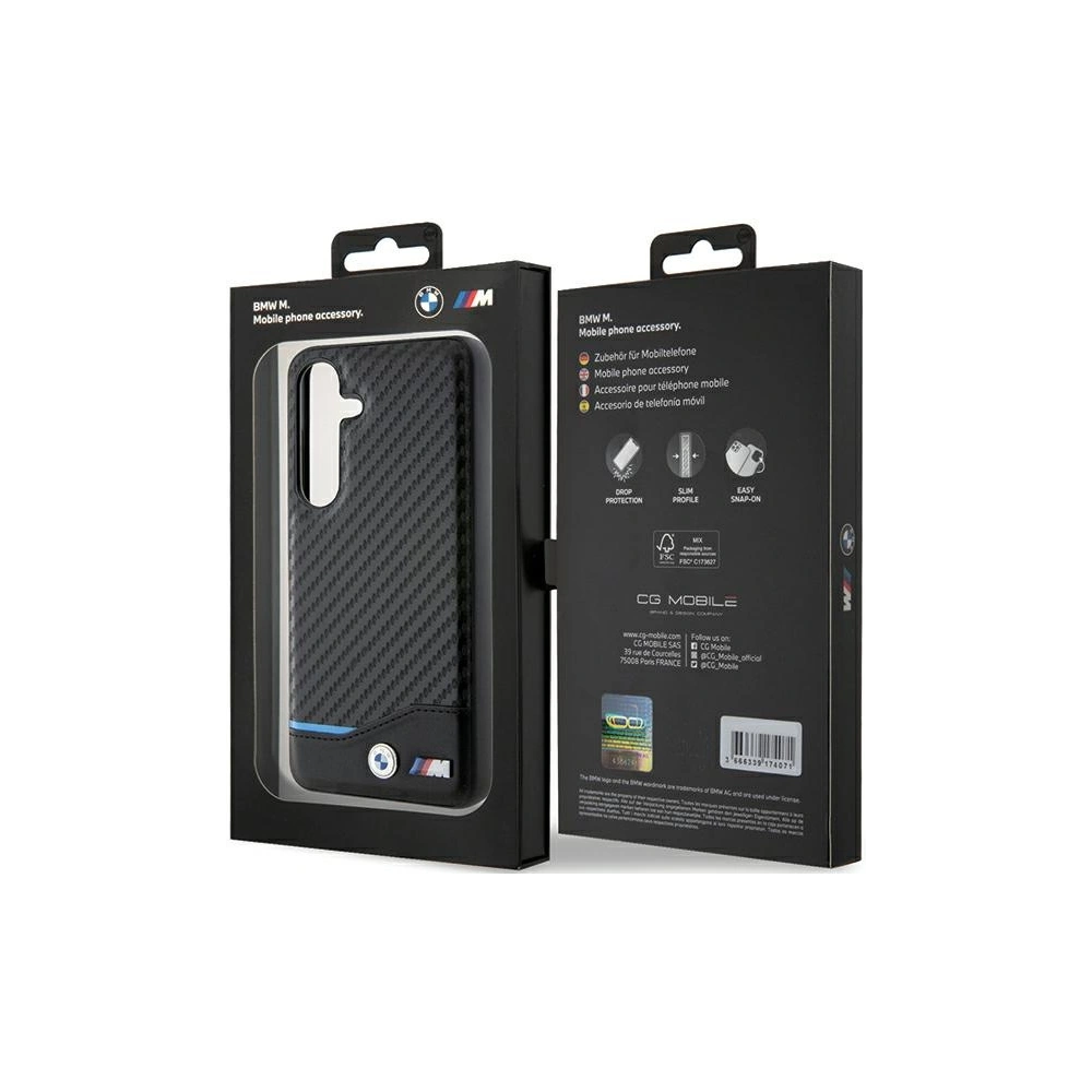 Wholesale BMW BMHCS24S22NBCK Samsung Galaxy S24 Leather Carbon black - BMW599 - {ean13} - Hurt