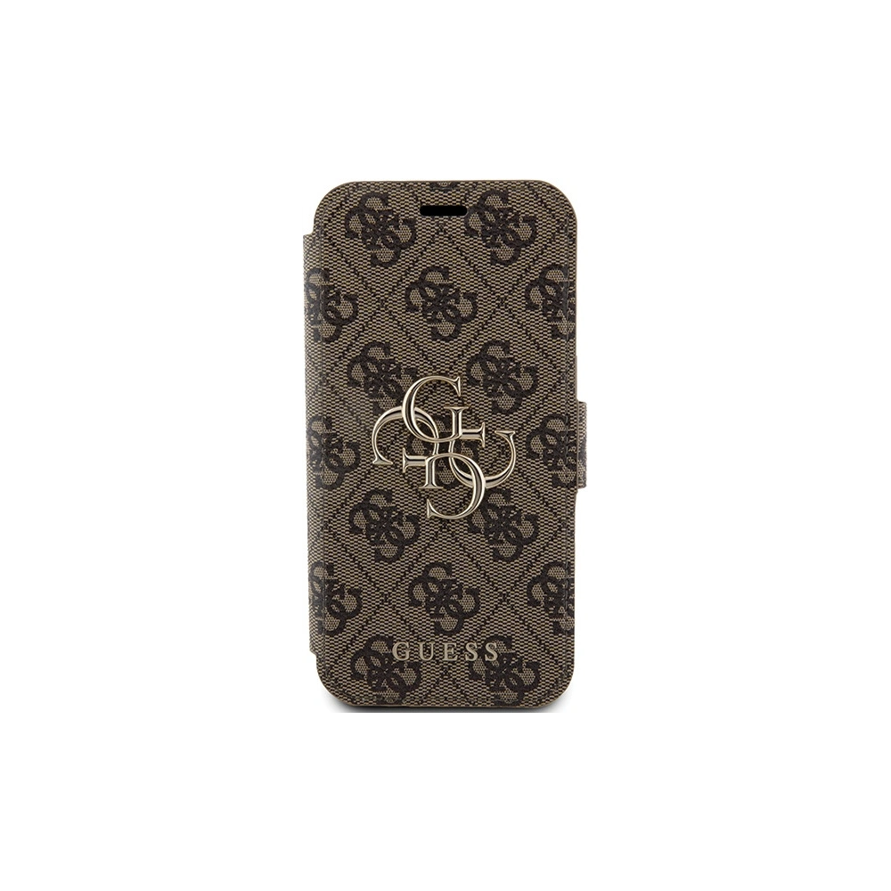 Hurtownia GSM - Etui Guess GUBKP15L4GMGBR Apple iPhone 15 Pro book 4G Metal Logo brązowy/brown - GUE3265 - {ean13} - Hurt