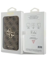 Hurtownia GSM - Etui Guess GUBKP15L4GMGBR Apple iPhone 15 Pro kniha 4G Metal Logo hnědá/brown - GUE3265 - {ean13} - Hurt
