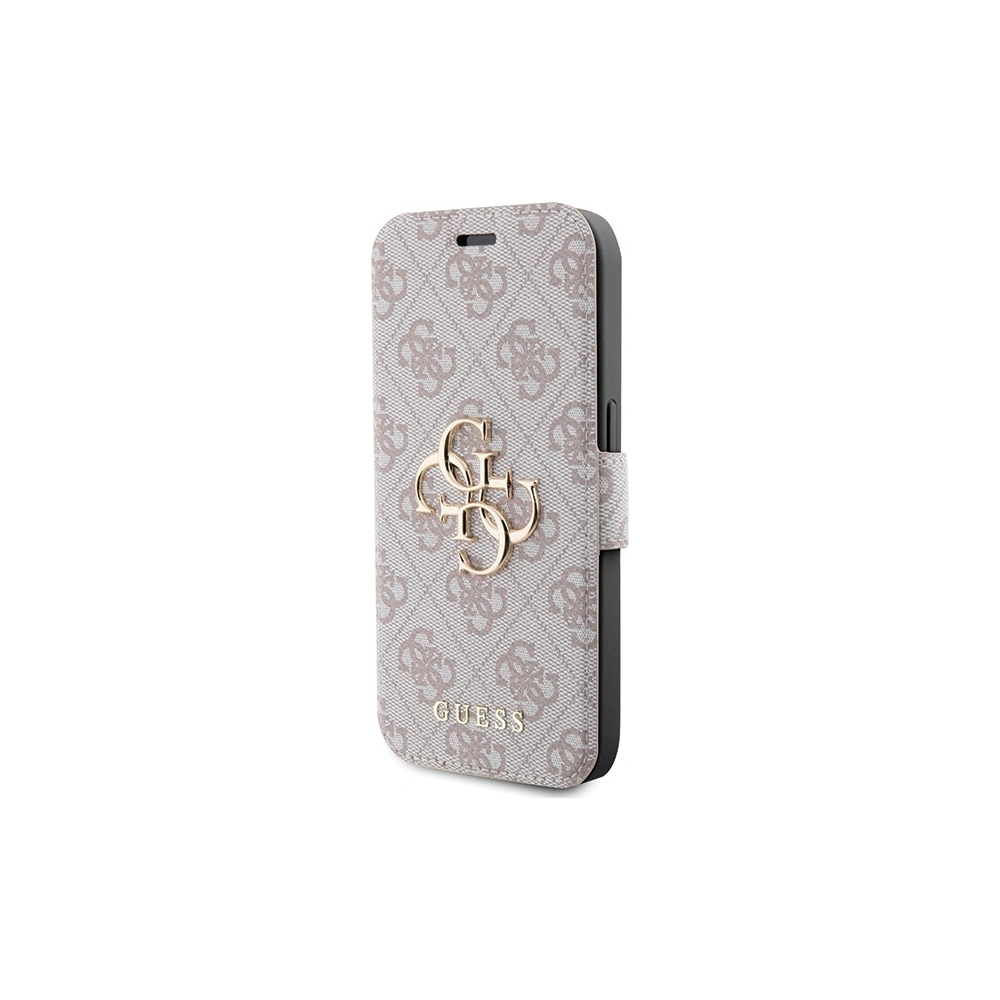 Hurtownia GSM - Etui Guess GUBKP15L4GMGPI Apple iPhone 15 Pro book 4G Metal Logo różowy/pink - GUE3267 - {ean13} - Hurt
