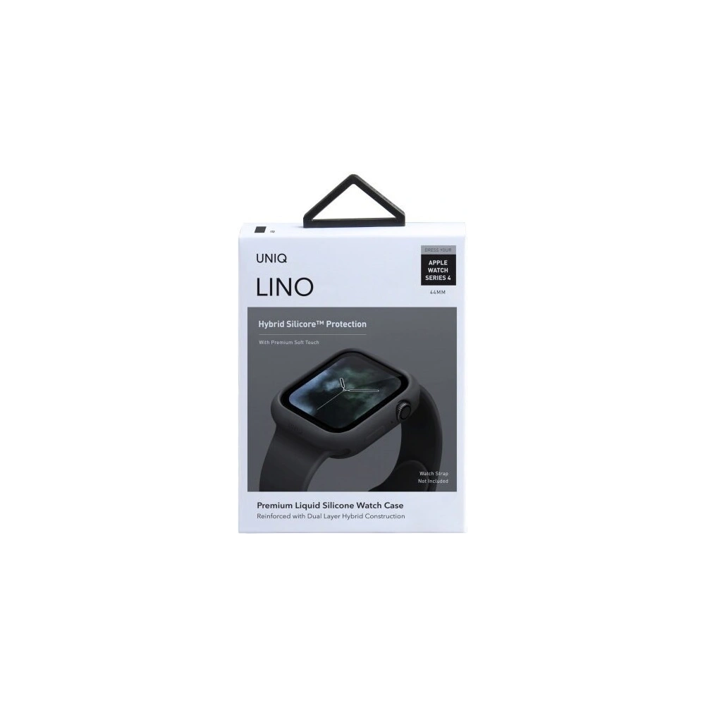 Hurtownia GSM - Etui UNIQ Lino Apple Watch 4/5/6/7/8/9/SE 44/45mm czarny/ash black - UNIQ74BLK - {ean13} - Hurt