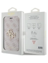 Hurtownia GSM - Etui Guess GUBKP15L4GMGPI Apple iPhone 15 Pro book 4G Metal Logo różowy/pink - GUE3267 - {ean13} - Hurt