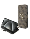 Case Guess GUBKP15S4GMGBR Apple iPhone 15 / 14 / 13 Buch 4G Metall-Logo braun/brown