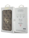 Hurtownia GSM - Etui Guess GUBKP15S4GMGBR Apple iPhone 15 / 14 / 13 book 4G Metal Logo brązowy/brown - GUE3268 - {ean13} - Hurt