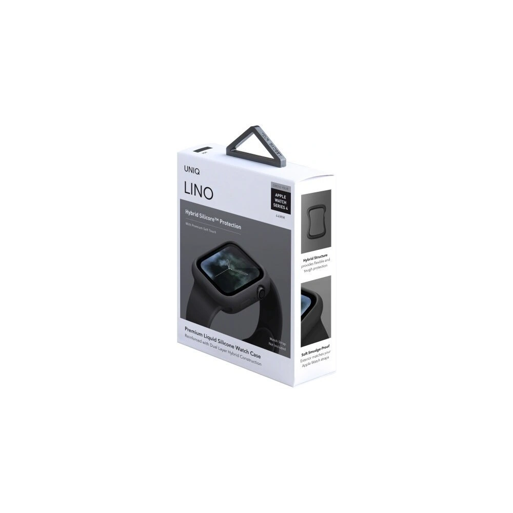 Hurtownia GSM - Etui UNIQ Lino Apple Watch 4/5/6/7/8/9/SE 44/45mm czarny/ash black - UNIQ74BLK - {ean13} - Hurt