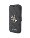 Hurtownia GSM - Etui Guess GUBKP15S4GMGGR Apple iPhone 15 / 14 / 13 könyv 4G Fém Logo szürke/grey - GUE3269 - {ean13} - Hurt