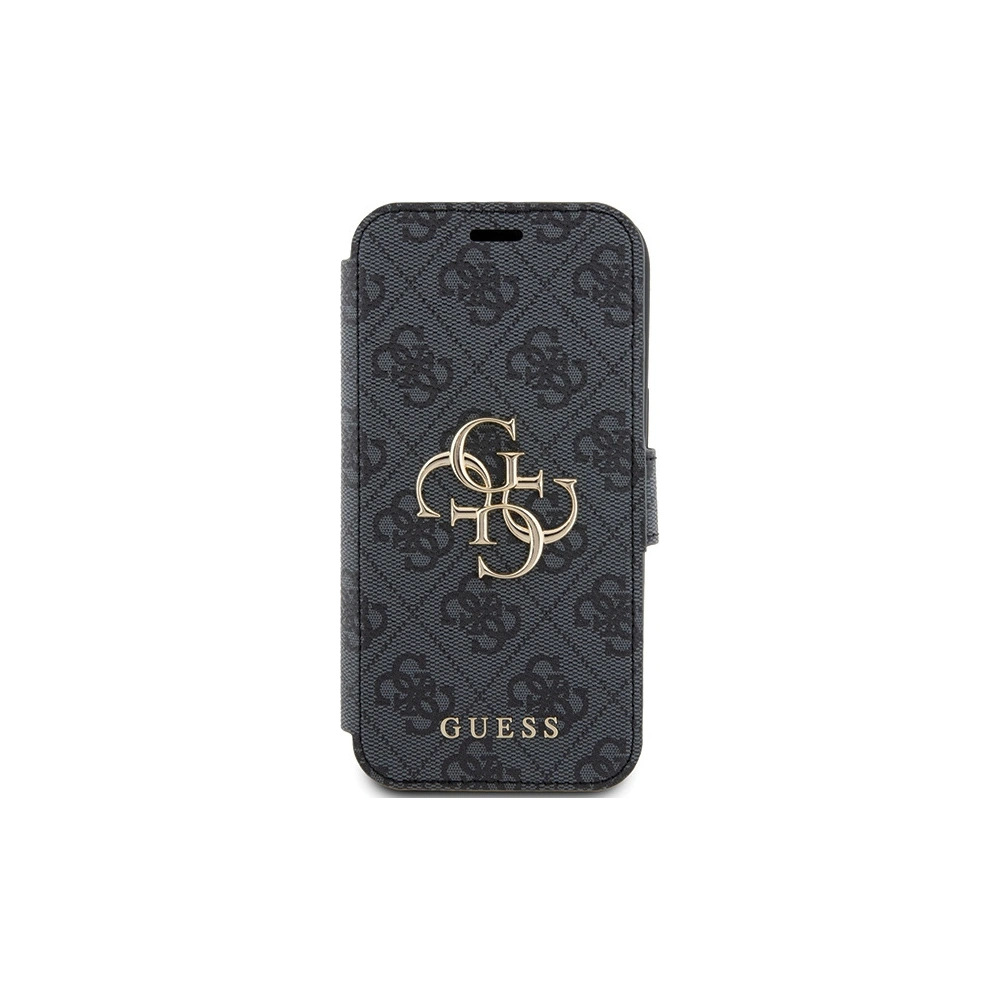 Hurtownia GSM - Etui Guess GUBKP15S4GMGGR Apple iPhone 15 / 14 / 13 könyv 4G Fém Logo szürke/grey - GUE3269 - {ean13} - Hurt