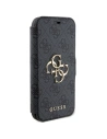 Hurtownia GSM - Etui Guess GUBKP15S4GMGGR Apple iPhone 15 / 14 / 13 book 4G Metal Logo szary/grey - GUE3269 - {ean13} - Hurt