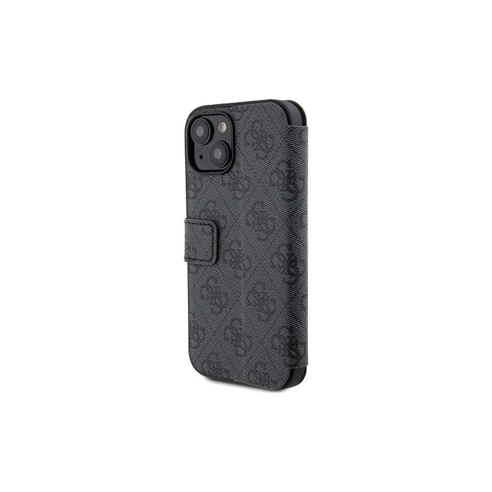 Hurtownia GSM - Etui Guess GUBKP15S4GMGGR Apple iPhone 15 / 14 / 13 könyv 4G Fém Logo szürke/grey - GUE3269 - {ean13} - Hurt
