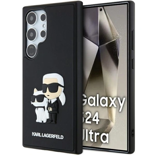 Etui Karl Lagerfeld KLHCS24L3DRKCNK Samsung Galaxy S24 Ultra hardcase 3D Rubber Karl&Choupette czarny/black