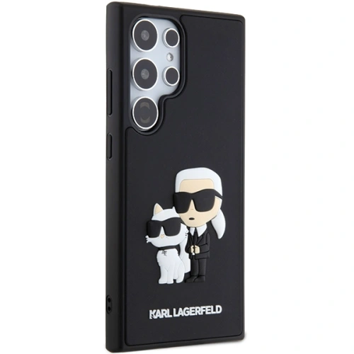 Etui Karl Lagerfeld KLHCS24L3DRKCNK Samsung Galaxy S24 Ultra hardcase 3D Rubber Karl&Choupette czarny/black