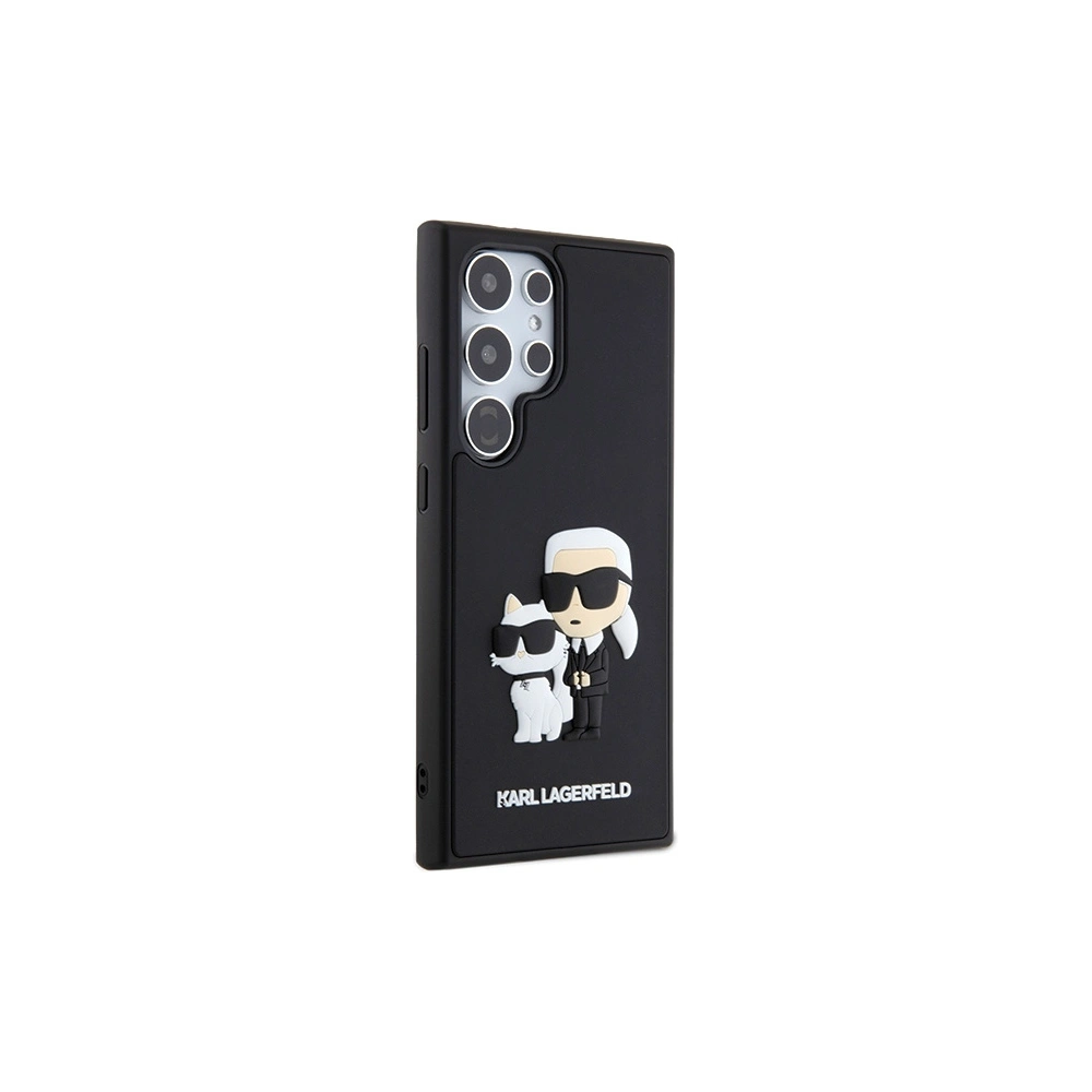 Hurtownia GSM - Etui Karl Lagerfeld KLHCS24L3DRKCNK Samsung Galaxy S24 Ultra hardcase 3D Rubber Karl&Choupette negru/black - KLD1868 - {ean13} - Hurt