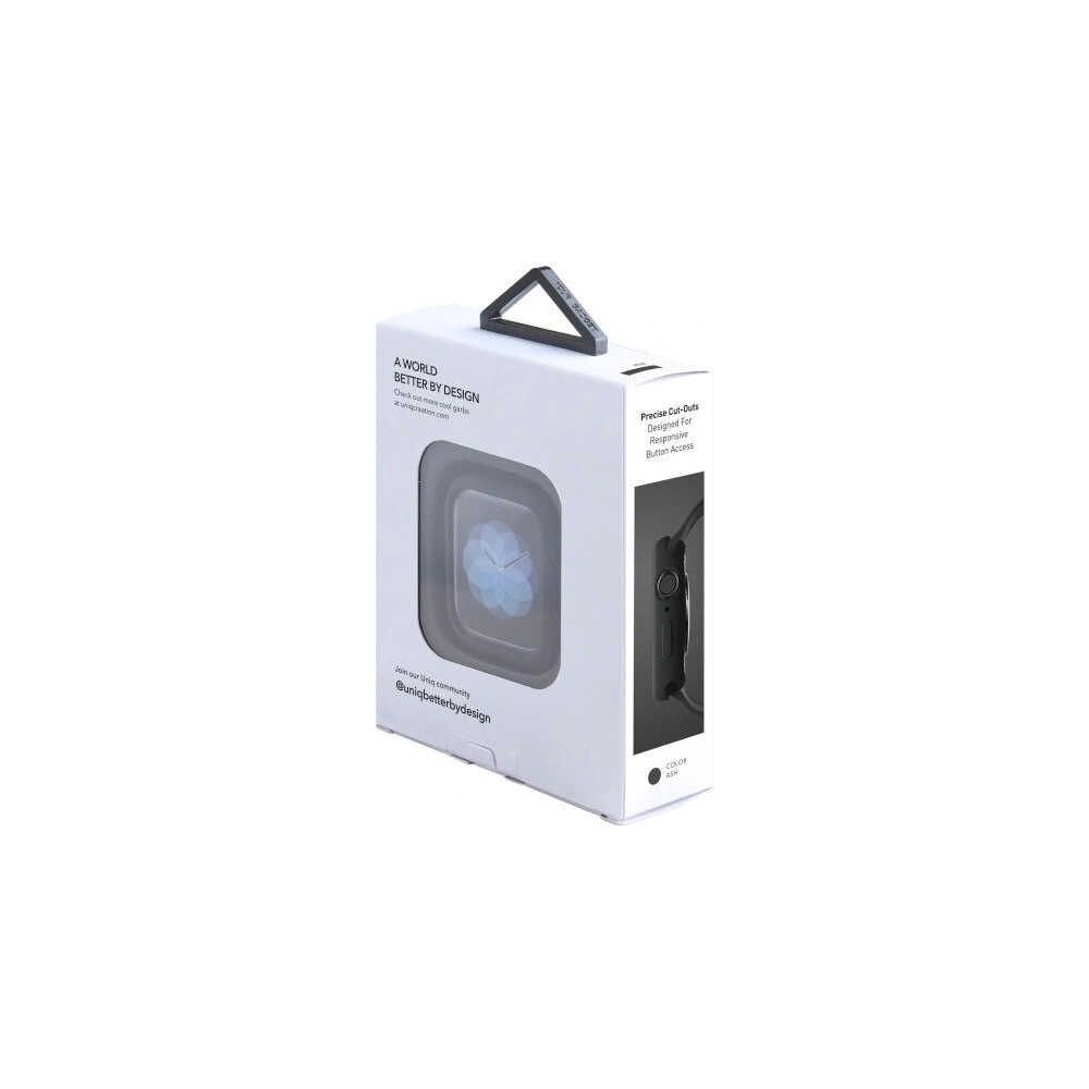 Hurtownia GSM - Etui UNIQ Lino Apple Watch 4/5/6/7/8/9/SE 44/45mm czarny/ash black - UNIQ74BLK - {ean13} - Hurt