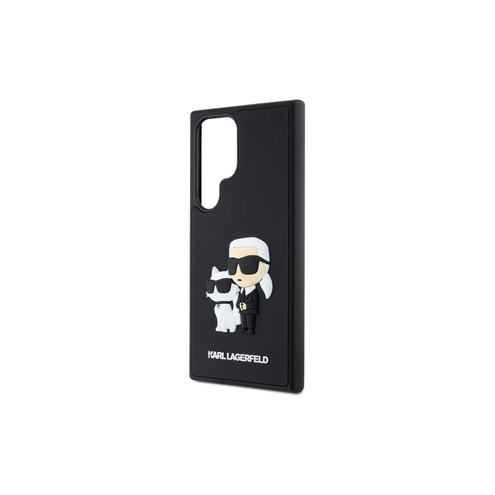 Etui Karl Lagerfeld KLHCS24L3DRKCNK Samsung Galaxy S24 Ultra hardcase 3D Rubber Karl&Choupette czarny/black