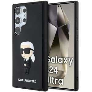 Hurtownia GSM - Case Karl Lagerfeld KLHCS24L3DRKINK Samsung Galaxy S24 Ultra Hardcase 3D Gummi Ikonik schwarz/black - KLD1869 - {ean13} - Hurt