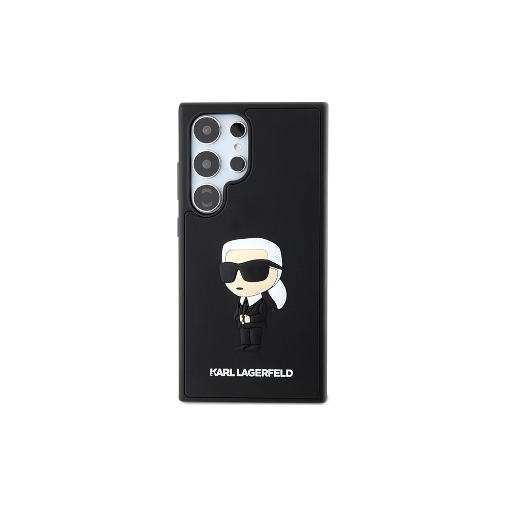 Hurtownia GSM - Etui Karl Lagerfeld KLHCS24L3DRKINK Samsung Galaxy S24 Ultra hardcase 3D Rubber Ikonik negru/black - KLD1869 - {ean13} - Hurt