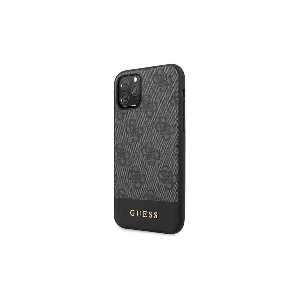Hurtownia GSM - Etui Guess GUHCN58G4GLGR Apple iPhone 11 Pro szary/grey hard case 4G Stripe Collection - GUE151GRY - {ean13} - Hurt