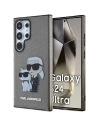 Karl Lagerfeld KLHCS24LHNKCTGK Samsung Galaxy S24 Ultra hardcase Glitter Karl&Choupette black