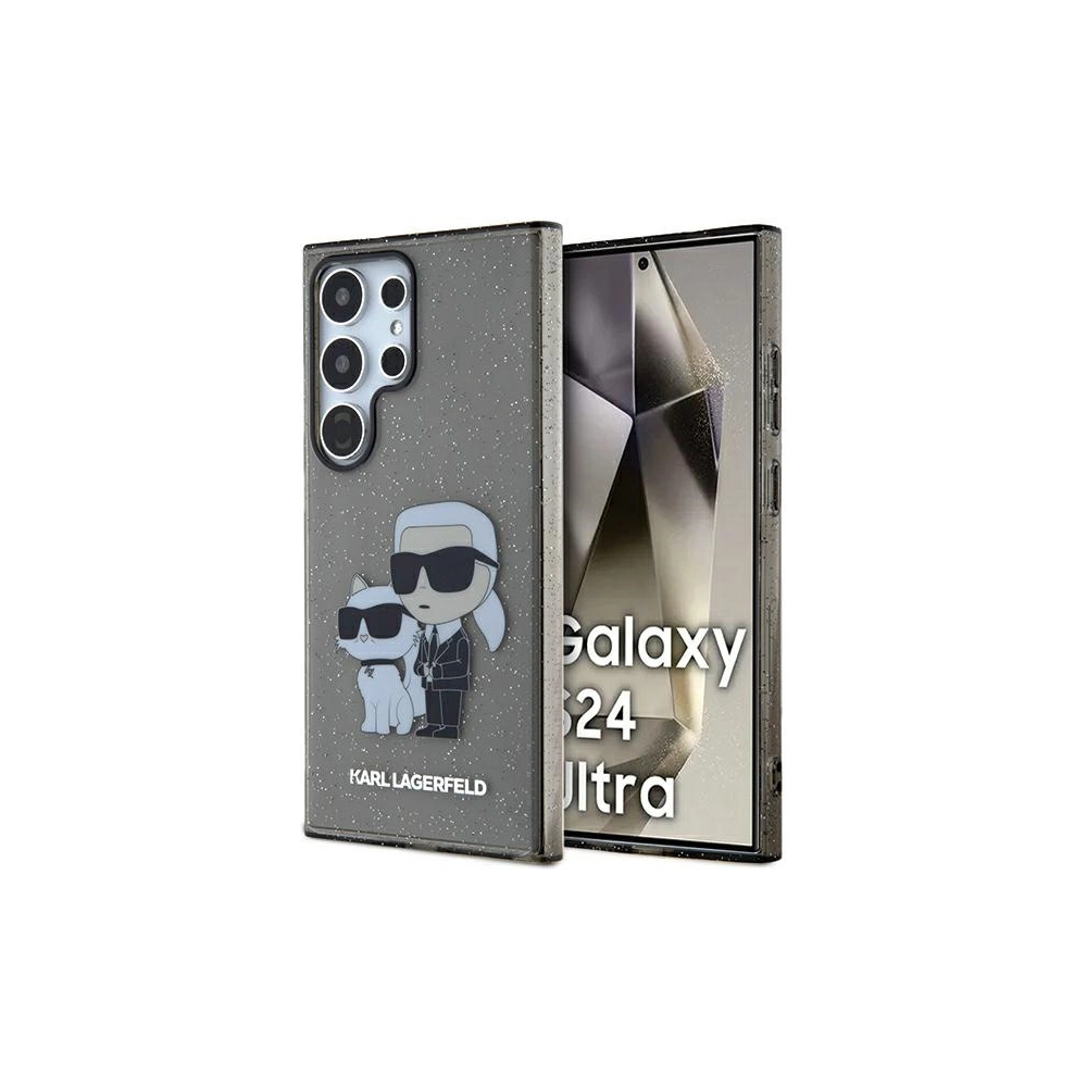 Hurtownia GSM - Case Karl Lagerfeld KLHCS24LHNKCTGK Samsung Galaxy S24 Ultra Hardcase Glitter Karl&Choupette schwarz/black - KLD1872 - {ean13} - Hurt