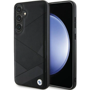 Hurtownia GSM - Etui BMW BMHCS24S23RCGPK Samsung Galaxy S24 hardcase Signature Leather Crossing Lines Pattern černý/black - BMW600 - {ean13} - Hurt