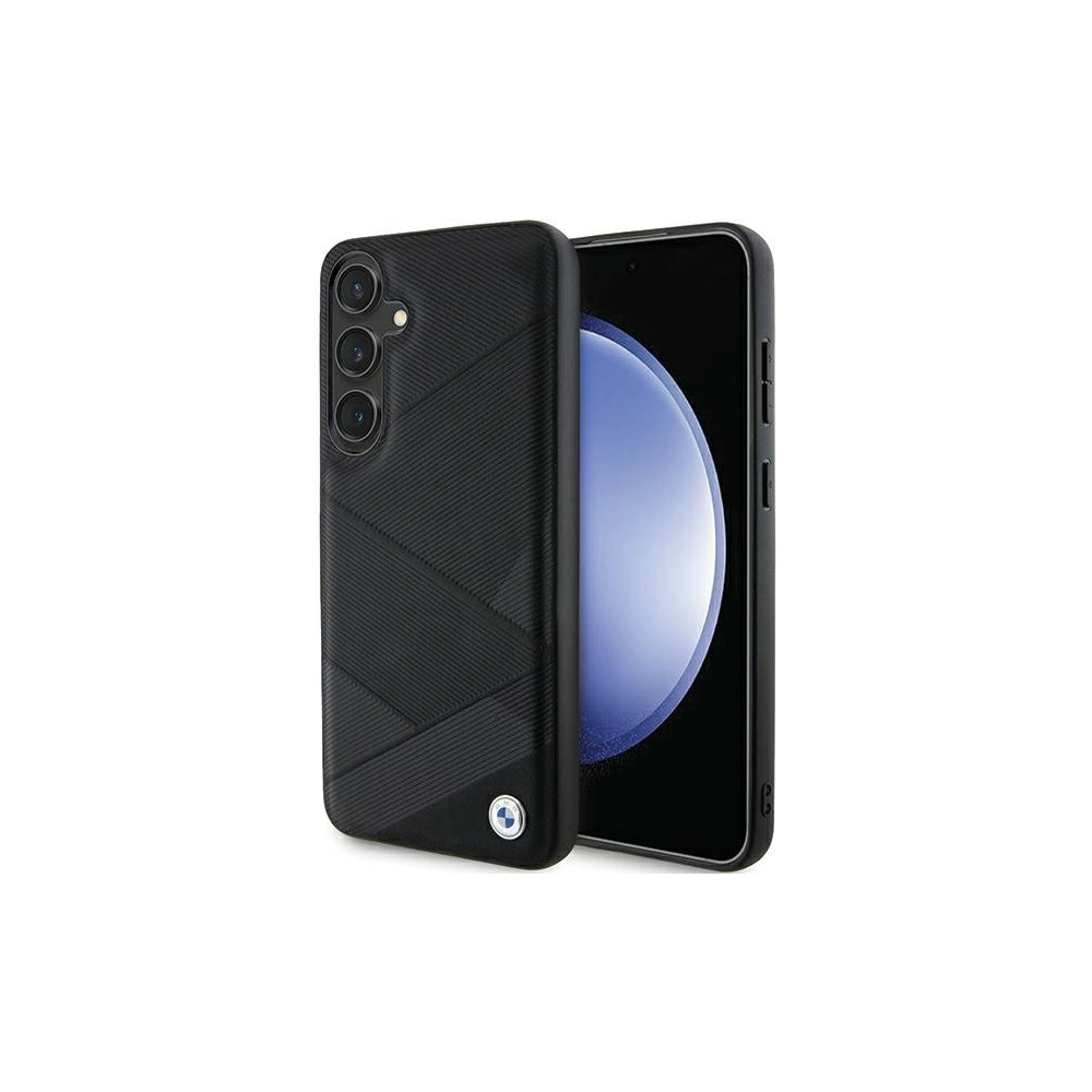 Wholesale BMW BMHCS24S23RCGPK Samsung Galaxy S24 hardcase Signature Leather Crossing Lines Pattern black - BMW600 - {ean13} - Hurt
