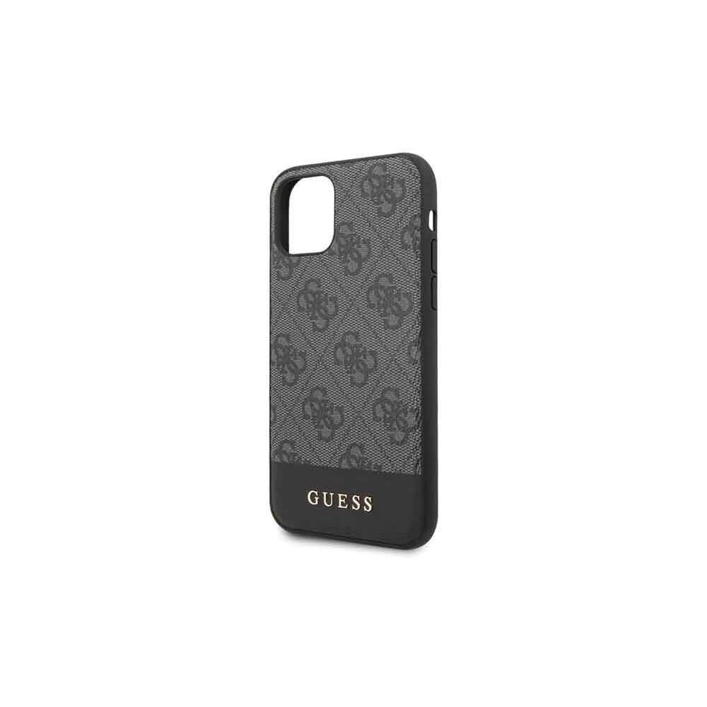 Hurtownia GSM - Etui Guess GUHCN58G4GLGR Apple iPhone 11 Pro szary/grey hard case 4G Stripe Collection - GUE151GRY - {ean13} - Hurt