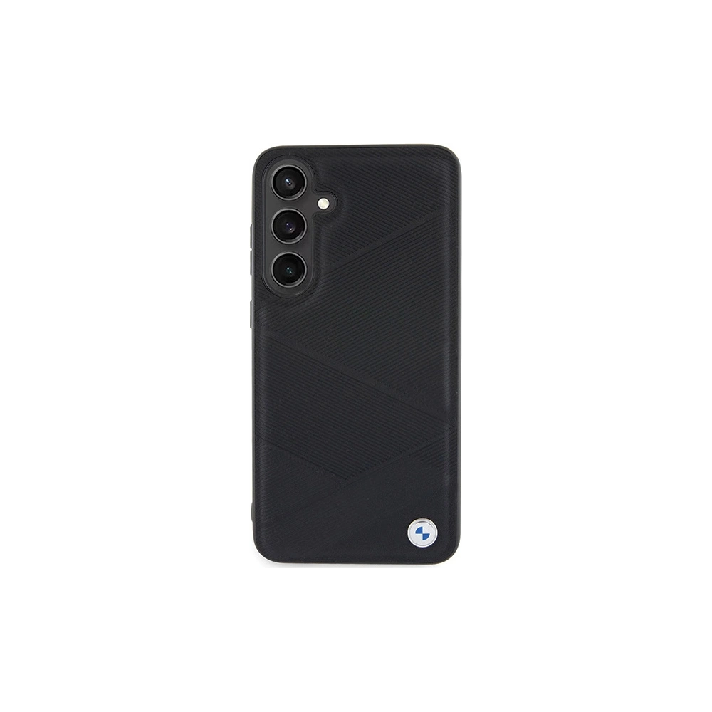 Hurtownia GSM - Etui BMW BMHCS24S23RCGPK Samsung Galaxy S24 hardcase Signature Leather Crossing Lines Pattern negru/black - BMW600 - {ean13} - Hurt