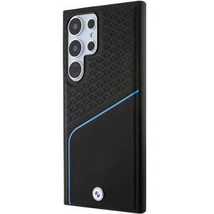 Hurtownia GSM - Etui BMW BMHMS24L23RDCLK Samsung Galaxy S24 Ultra kemény tok Signature Leather Textured & Line MagSafe fekete/black - BMW602 - {ean13} - Hurt