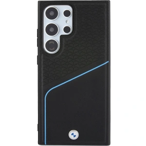 Hurtownia GSM - Etui BMW BMHMS24L23RDCLK Samsung Galaxy S24 Ultra hardcase Signature Leather Textured & Line MagSafe czarny/black - BMW602 - {ean13} - Hurt
