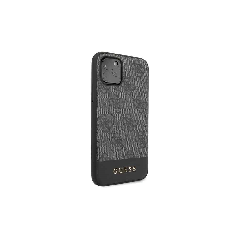 Hurtownia GSM - Etui Guess GUHCN58G4GLGR Apple iPhone 11 Pro szary/grey hard case 4G Stripe Collection - GUE151GRY - {ean13} - Hurt