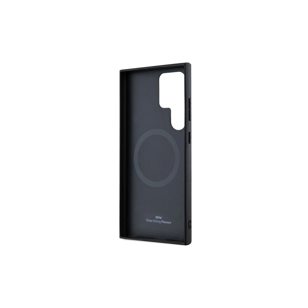 Hurtownia GSM - Case BMW BMHMS24L23RDCLK Samsung Galaxy S24 Ultra Hardcase Signature Leder Texturiert & Linie MagSafe schwarz/black - BMW602 - {ean13} - Hurt