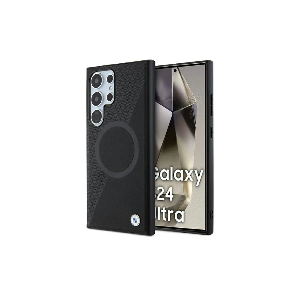 Hurtownia GSM - Case BMW BMHMS24L23RTPK Samsung Galaxy S24 Ultra Hartschale Signature Leder Halbstrukturiert & Circle MagSafe schwarz/black - BMW603 - {ean13} - Hurt