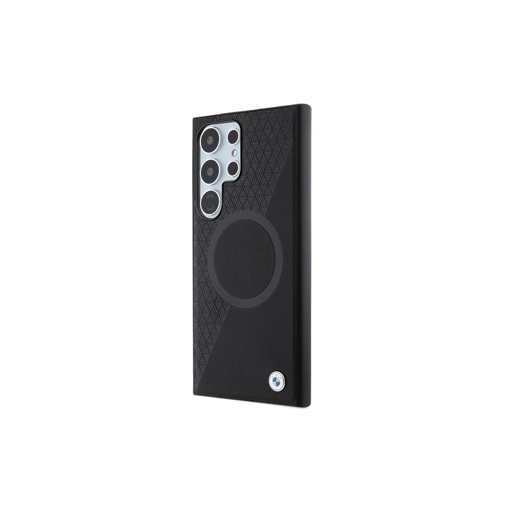Hurtownia GSM - Case BMW BMHMS24L23RTPK Samsung Galaxy S24 Ultra Hartschale Signature Leder Halbstrukturiert & Circle MagSafe schwarz/black - BMW603 - {ean13} - Hurt