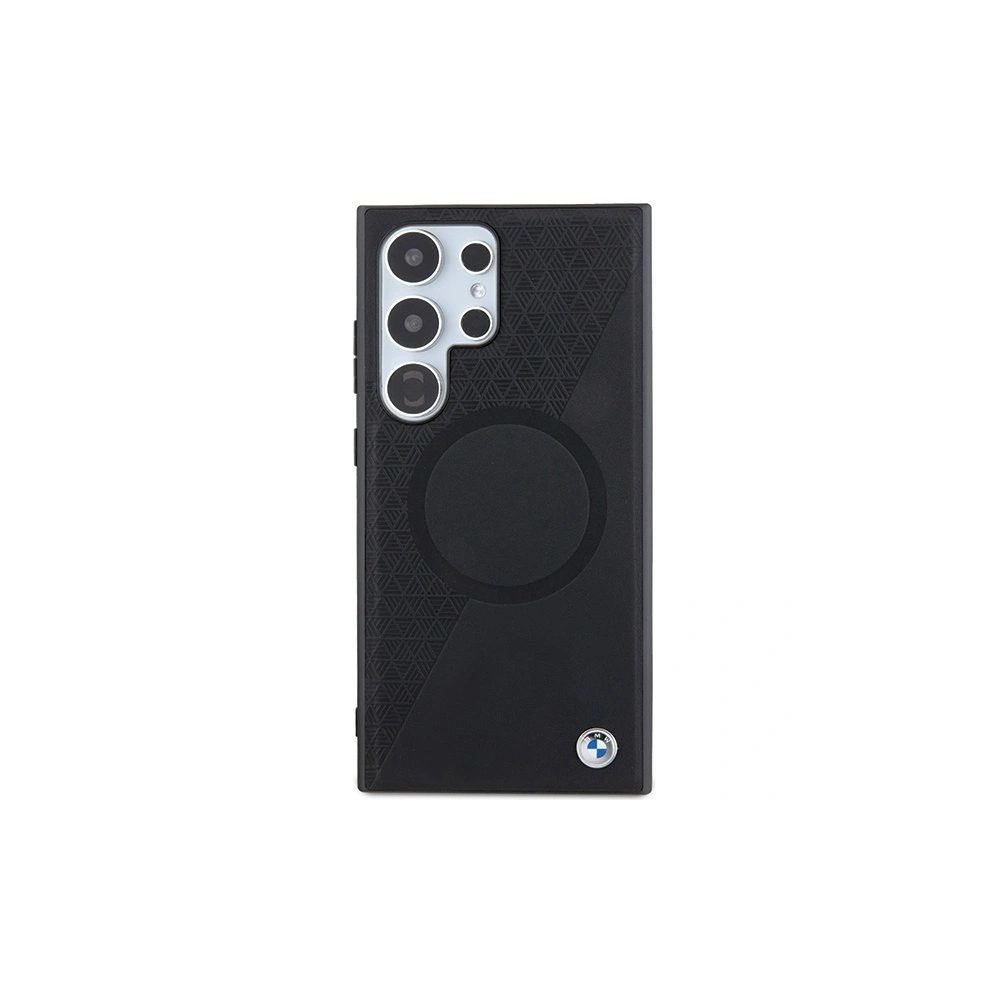 Hurtownia GSM - Case BMW BMHMS24L23RTPK Samsung Galaxy S24 Ultra Hartschale Signature Leder Halbstrukturiert & Circle MagSafe schwarz/black - BMW603 - {ean13} - Hurt
