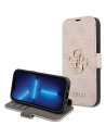 Guess GUBKP15S4GMGPI Apple iPhone 15 / 14 / 13 book 4G Metal Logo pink