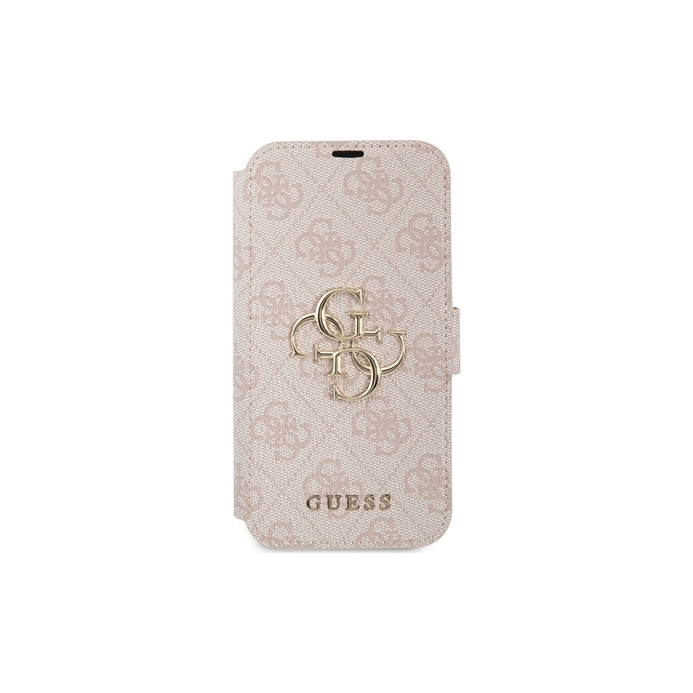 Hurtownia GSM - Etui Guess GUBKP15S4GMGPI Apple iPhone 15 / 14 / 13 book 4G Metal Logo růžový/pink - GUE3270 - {ean13} - Hurt