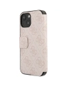 Hurtownia GSM - Etui Guess GUBKP15S4GMGPI Apple iPhone 15 / 14 / 13 book 4G Metal Logo różowy/pink - GUE3270 - {ean13} - Hurt