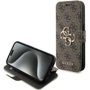 Hurtownia GSM - Etui Guess GUBKP15X4GMGBR Apple iPhone 15 Pro Max book 4G Metal Logo maroniu/brown - GUE3271 - {ean13} - Hurt