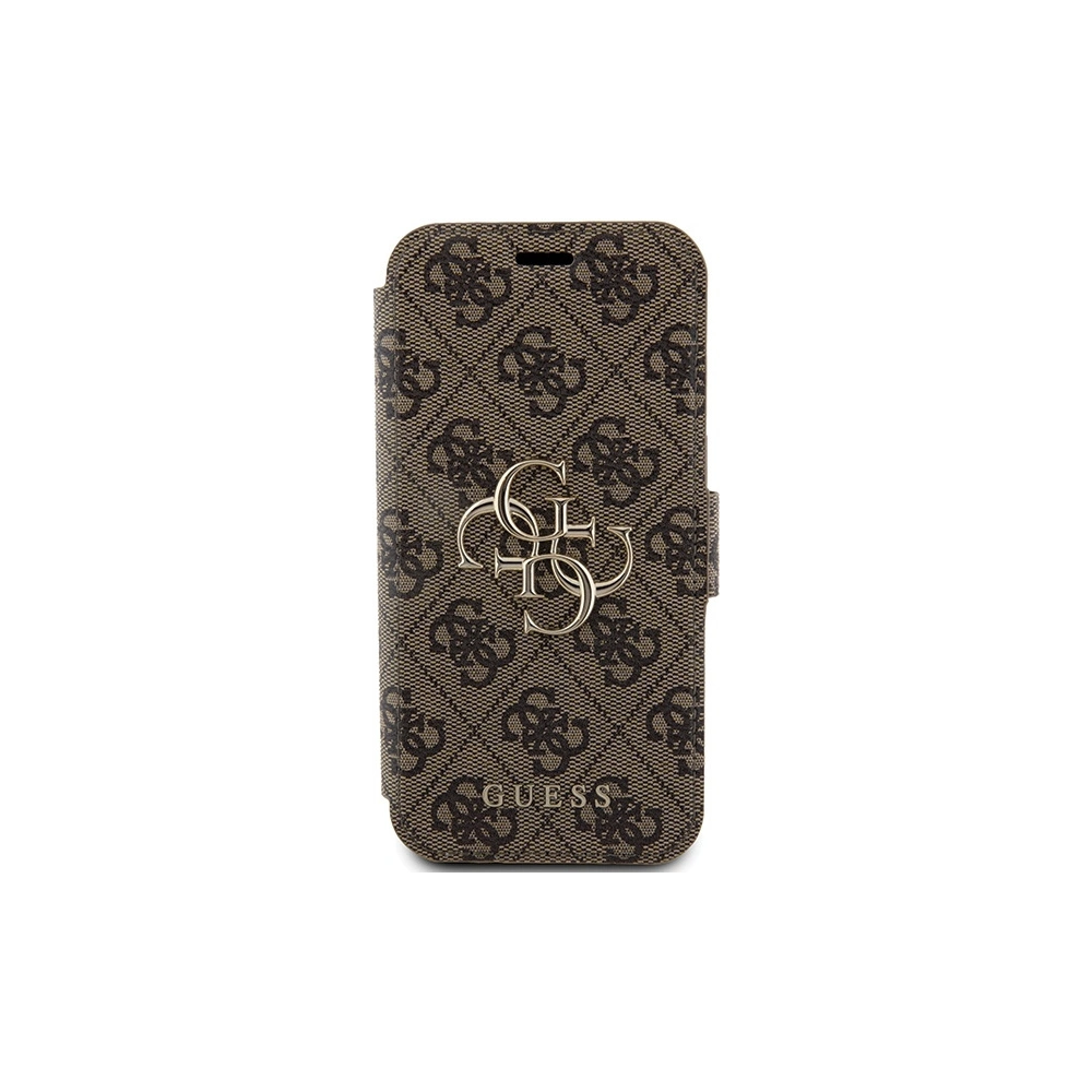 Hurtownia GSM - Etui Guess GUBKP15X4GMGBR Apple iPhone 15 Pro Max book 4G Metal Logo brązowy/brown - GUE3271 - {ean13} - Hurt