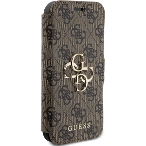 Hurtownia GSM - Etui Guess GUBKP15X4GMGBR Apple iPhone 15 Pro Max könyv 4G Fém Logó barna/brown - GUE3271 - {ean13} - Hurt