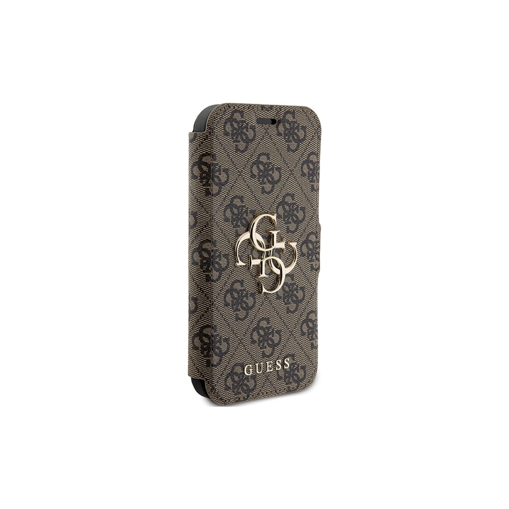 Hurtownia GSM - Etui Guess GUBKP15X4GMGBR Apple iPhone 15 Pro Max könyv 4G Fém Logó barna/brown - GUE3271 - {ean13} - Hurt