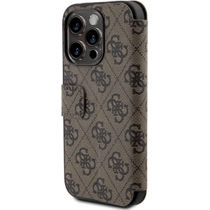 Hurtownia GSM - Etui Guess GUBKP15X4GMGBR Apple iPhone 15 Pro Max könyv 4G Fém Logó barna/brown - GUE3271 - {ean13} - Hurt