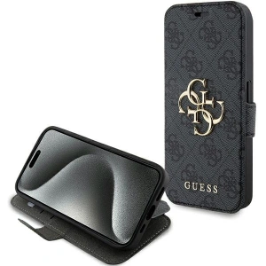 Hurtownia GSM - Case Guess GUBKP15X4GMGGR Apple iPhone 15 Pro Max Buch 4G Metalllogo grau/grey - GUE3272 - {ean13} - Hurt