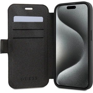 Hurtownia GSM - Case Guess GUBKP15X4GMGGR Apple iPhone 15 Pro Max Buch 4G Metalllogo grau/grey - GUE3272 - {ean13} - Hurt
