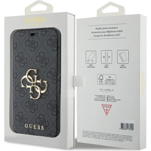 Hurtownia GSM - Etui Guess GUBKP15X4GMGGR Apple iPhone 15 Pro Max könyv 4G Fém Logó szürke/grey - GUE3272 - {ean13} - Hurt