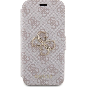 Hurtownia GSM - Etui Guess GUBKP15X4GMGPI Apple iPhone 15 Pro Max könyv 4G Fém Logó rózsaszín/pink - GUE3273 - {ean13} - Hurt