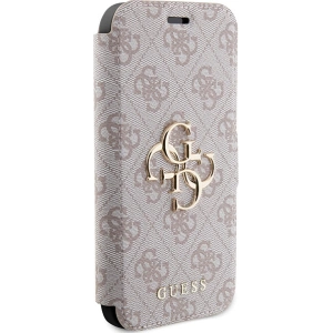 Hurtownia GSM - Etui Guess GUBKP15X4GMGPI Apple iPhone 15 Pro Max könyv 4G Fém Logó rózsaszín/pink - GUE3273 - {ean13} - Hurt