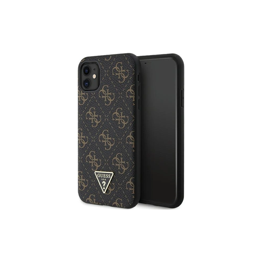 Hurtownia GSM - Case Guess GUHCN61PG4GPK Apple iPhone XR / 11 Hardcase 4G Triangle Metal Logo schwarz/black - GUE3274 - {ean13} - Hurt