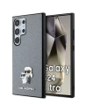 Etui Karl Lagerfeld KLHCS24LPSAKCMPG Samsung Galaxy S24 Ultra hardcase Saffiano Karl & Choupette Metal Pin szary/grey