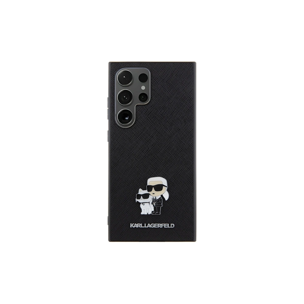 Hurtownia GSM - Etui Karl Lagerfeld KLHCS24LPSAKCMPK Samsung Galaxy S24 Ultra hardcase Saffiano Karl & Choupette Metal Pin černý/black - KLD1874 - {ean13} - Hurt